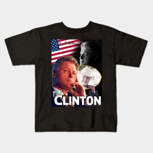 Bill Clinton 42nd president Gangsta rap band bootleg Kids T-Shirt